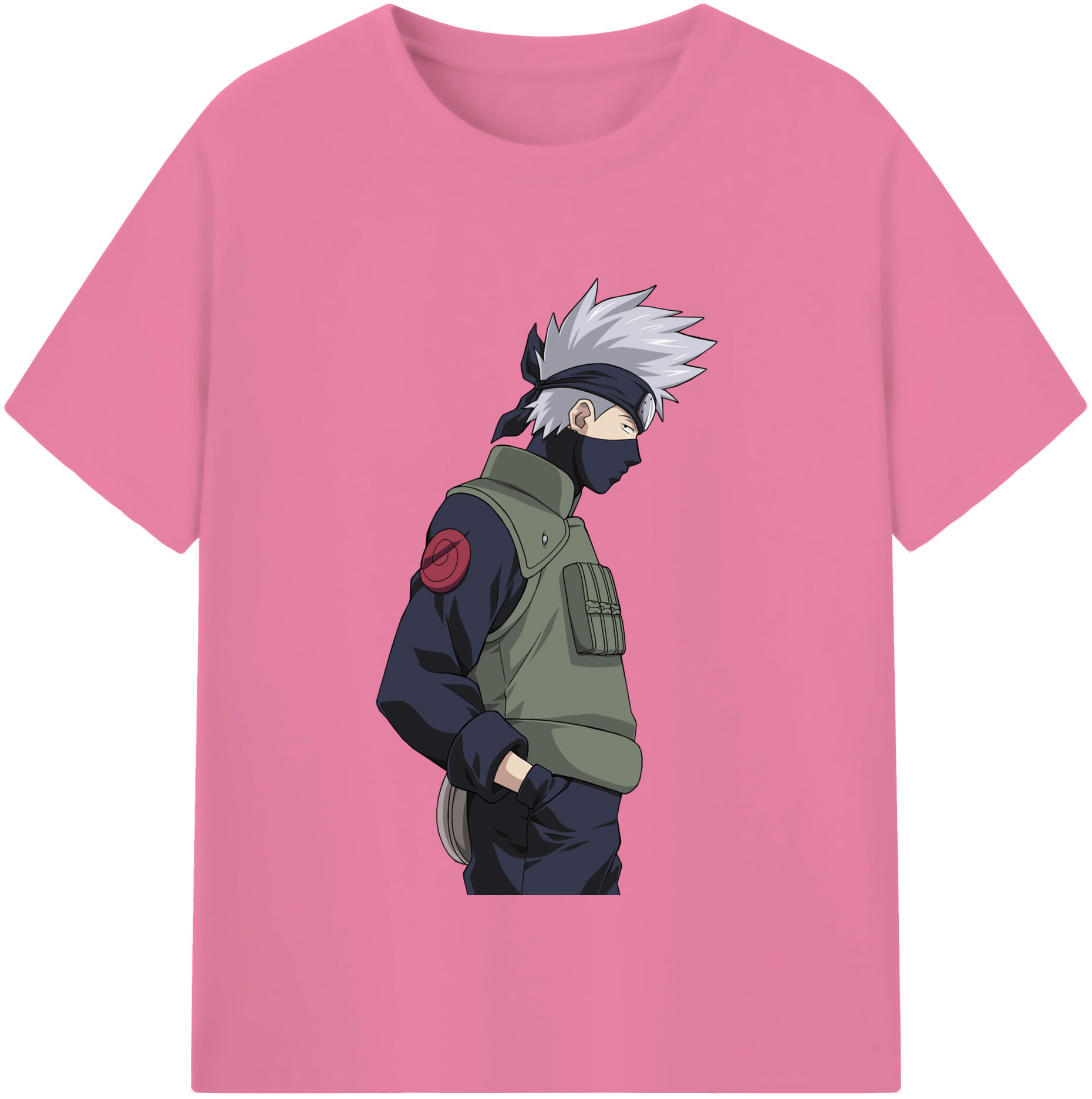 （画像用） NARUTO -ナルト- はたけ カカシ Hatake Kakashi 綿100％半袖Tシャツ（フロントプリント）